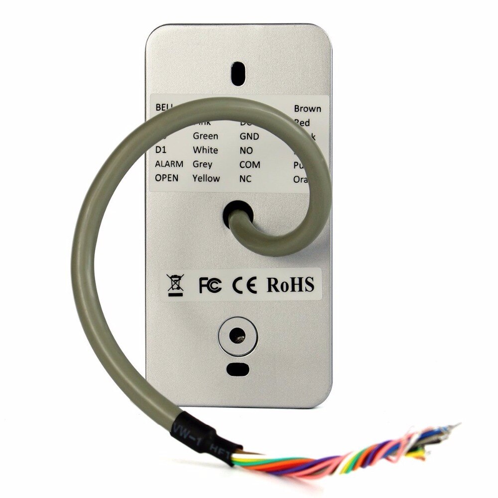 2000 users 125khz Outdoor Waterproof IP65 IP68 LED Keypad Metal Standalone Access Control WG26 RFID Door lock Access controller