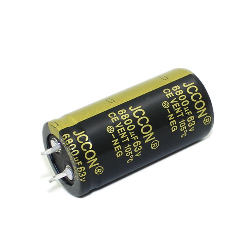 Condensador electrolítico de aluminio, 63V, 6800uF, 25x50mm, alta frecuencia, baja impedancia, orificio pasante, U1JE