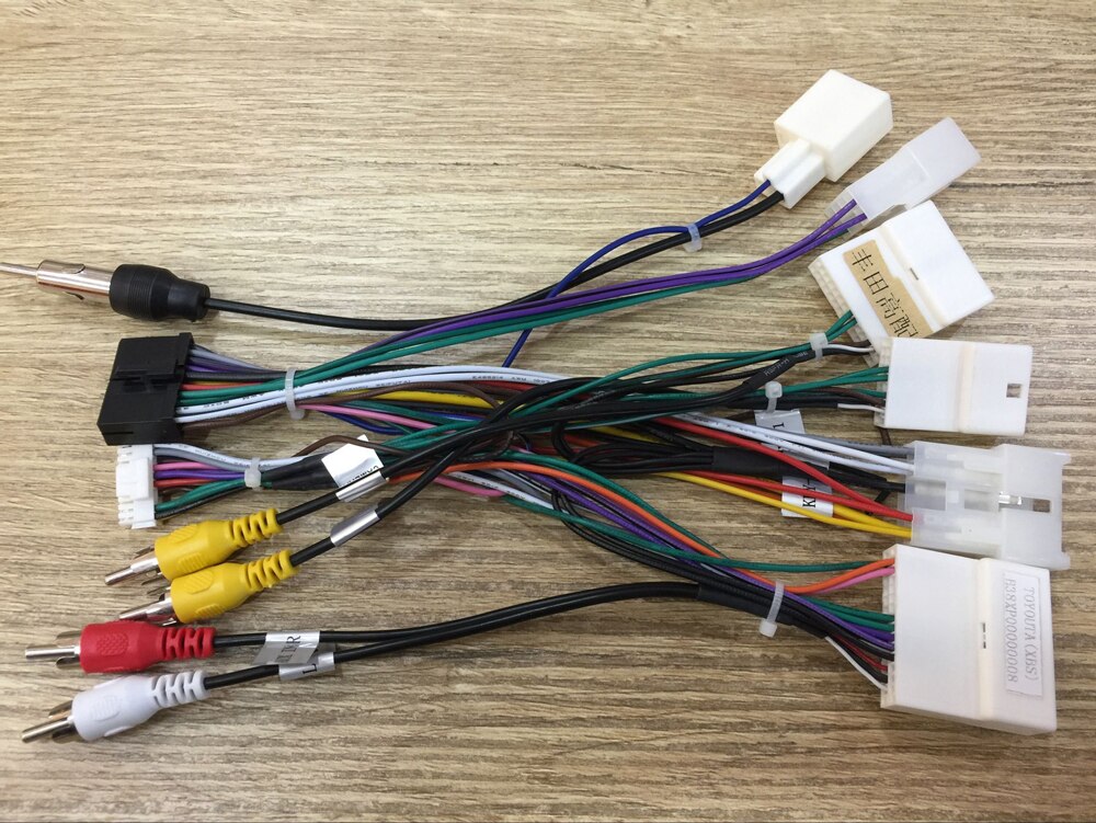 Adaptateur de faisceau de câblage de fil de Radio d'oin de voiture de 16 broches pour le câble de faisceau de fil de récepteur de Radio stéréo de Toyota