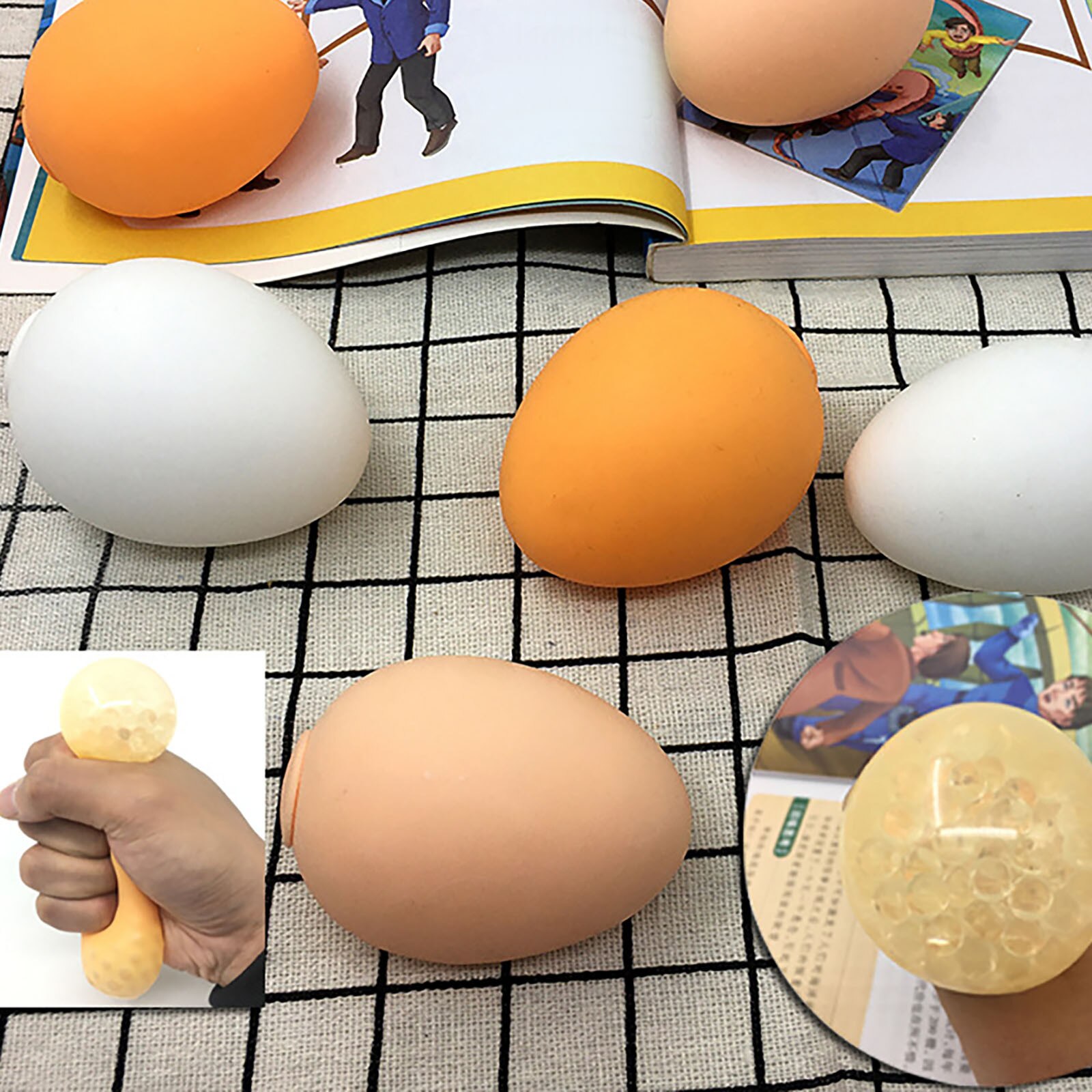 3PC antistress spremere le palle per bambini e adulti per alleviare ansia regalo di natale divertente forte durevole e sicuro 2021