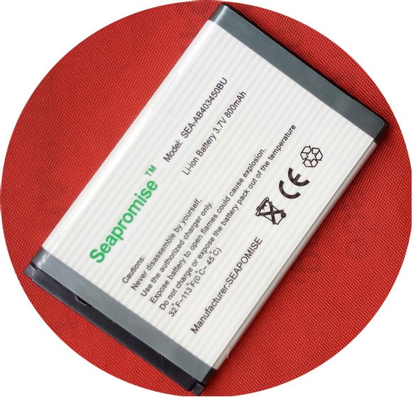 SEAPROMISE retail batterij AB403450BU voor samsung GT-S5510, SGH-D610, SGH-D618, SGH-E590 SGH-E598 SGH-E790, SGH-F679