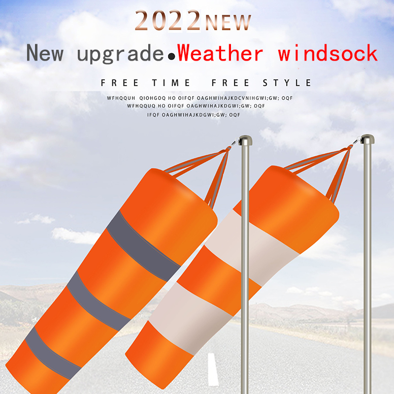 80/100/150cm Windsock Weathervane Scratchproof Windproof fluorescent Reflective windsock weather bag wind vane wind wind direct
