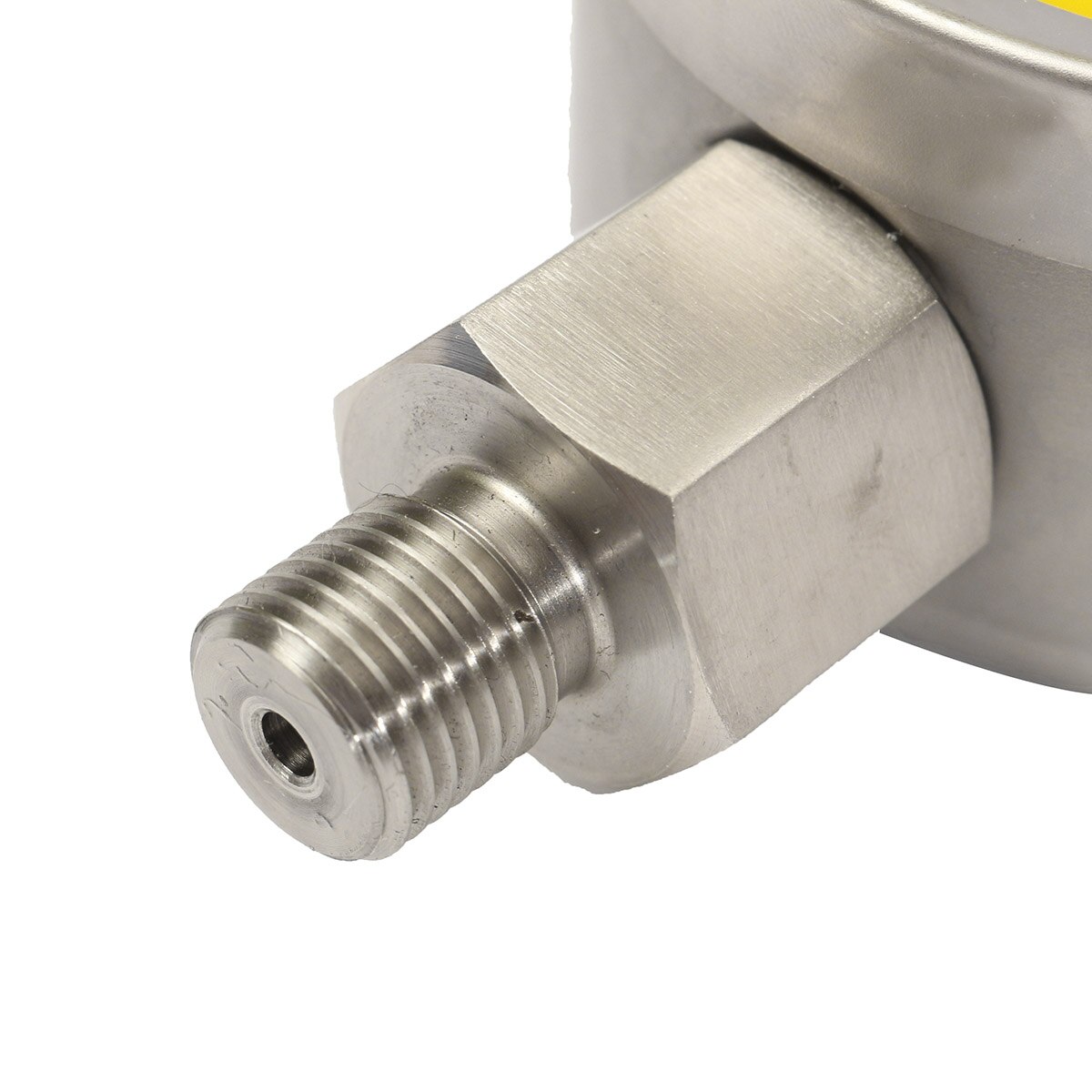 LCD Digital Display Pressure Gauge Oil Pressure Hydraulic Gauge Pressure Test Meter 3V 250BAR/25Mpa for Gas Water Oil