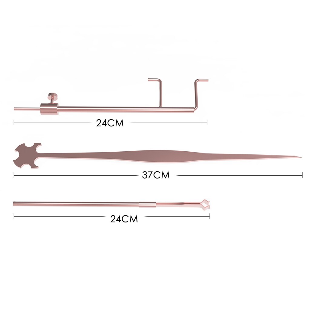 NAOMI Cello Sound Post Tools Set Stainless Steel Soundpost Setters Soundpost Retrievers Soundpost Gauges DIY Cello Tools