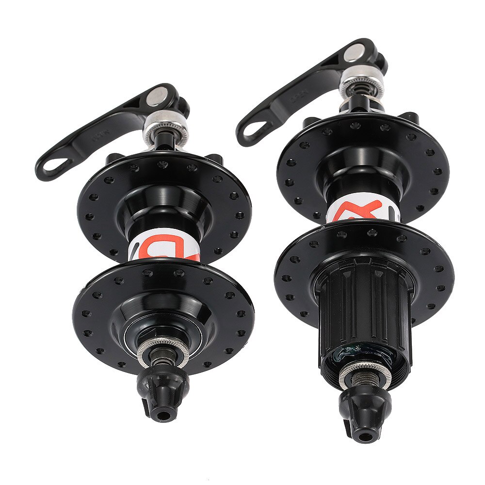 Mountain Bicycle 32H Disc Hubs Aluminium MTB Bike Hub Rear Hub Front Rear Hub with Quick Release Lever Skewers