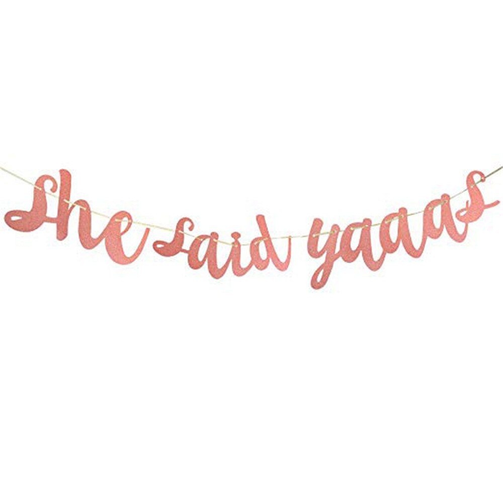 Pink Rose Gold Glitter Banner Single Men and Women Party Supplies Miss To Mrs Banner Wedding Bridal Party Birthday Decorations: C