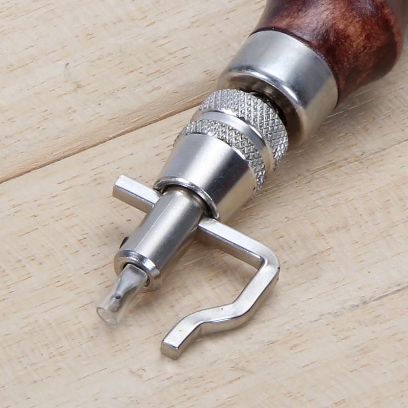5 in 1 DIY leather Stitching Groover Crease working tools Sewing Stitching Punch Carving Work Saddle Leathercraft Accessori