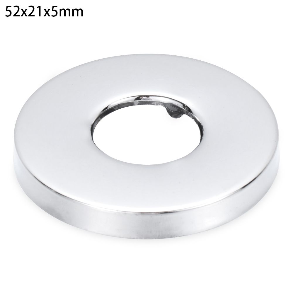 Shower Kitchen Wall Flange Chrome Flange Cover Faucet Accessories Pipe Wall Covers Faucet Decor Faucet Decorative Cover: 52x21x5mm