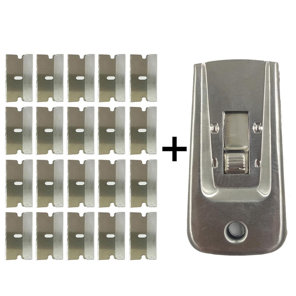 Paint Remover Glass Oil Cleaning Scraper Razor Blade for Glass Ceramic Cooking Surfaces Chimney Cooktop Ceramic Tool E35+20M