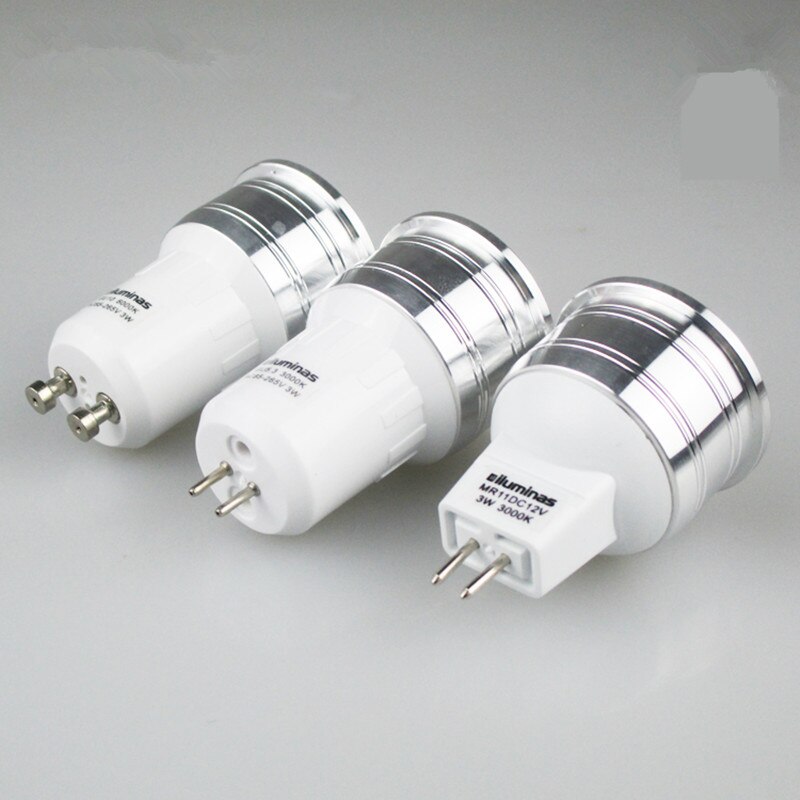 Bombilla led de 3w, foco mr11 rgb de 35mm, gu4, 220V, 110V, CA, 12V, 3W, GU10, E27, MR16