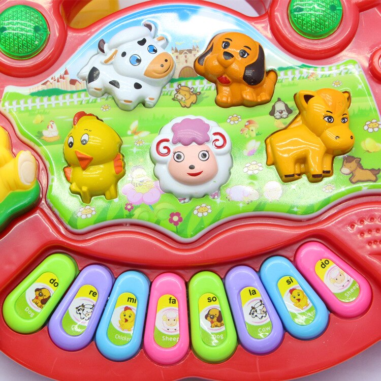Jouets pour enfants orgue électronique Animal ferme Instrument de musique bébé illumination infantile et enfant éducation anglais enfant