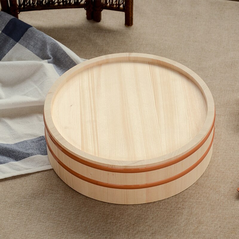 Seau en bois japonais de riz Sushi, seau de mélange de riz coréen, seau de récipient Simple pour la cuisine maison Restaurant