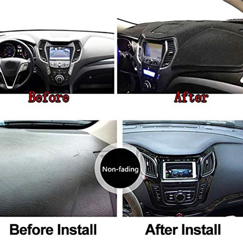 Car Dashboard Cover Dash Mat For Suzuki Liana With Clock Dashmat Pad Carpet Dash Board Sun Shade Cover