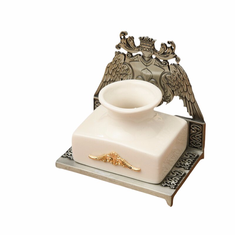 Copper Butterfly Calligraphy Painting Ancient Calligraphy Ink Tank ,glass Dip Pen Rack, Pen Holder