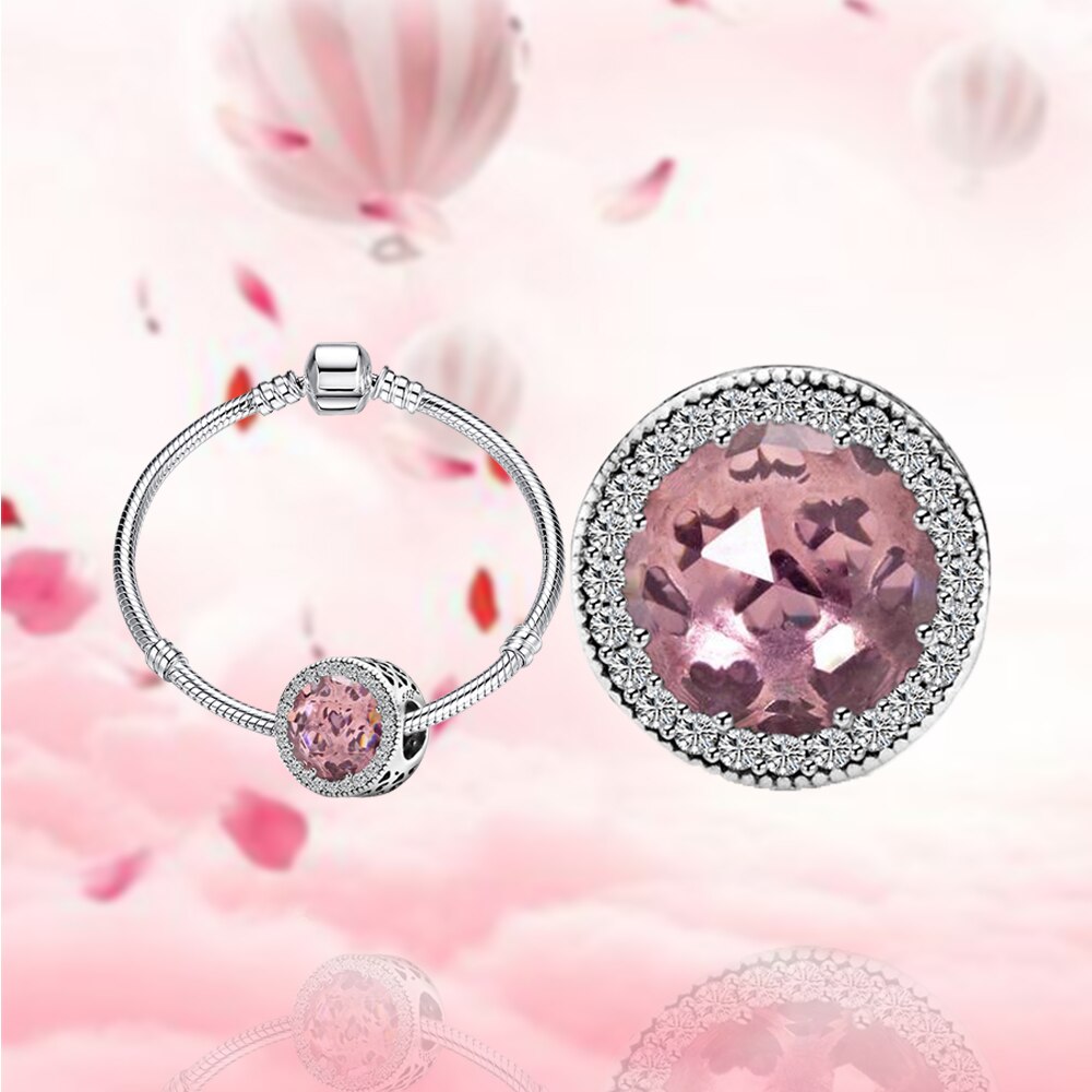 925 Sterling Silver Fit Charms Silver 925 Original Bracelets Zircon Beads For Women DIY Jewelry Making