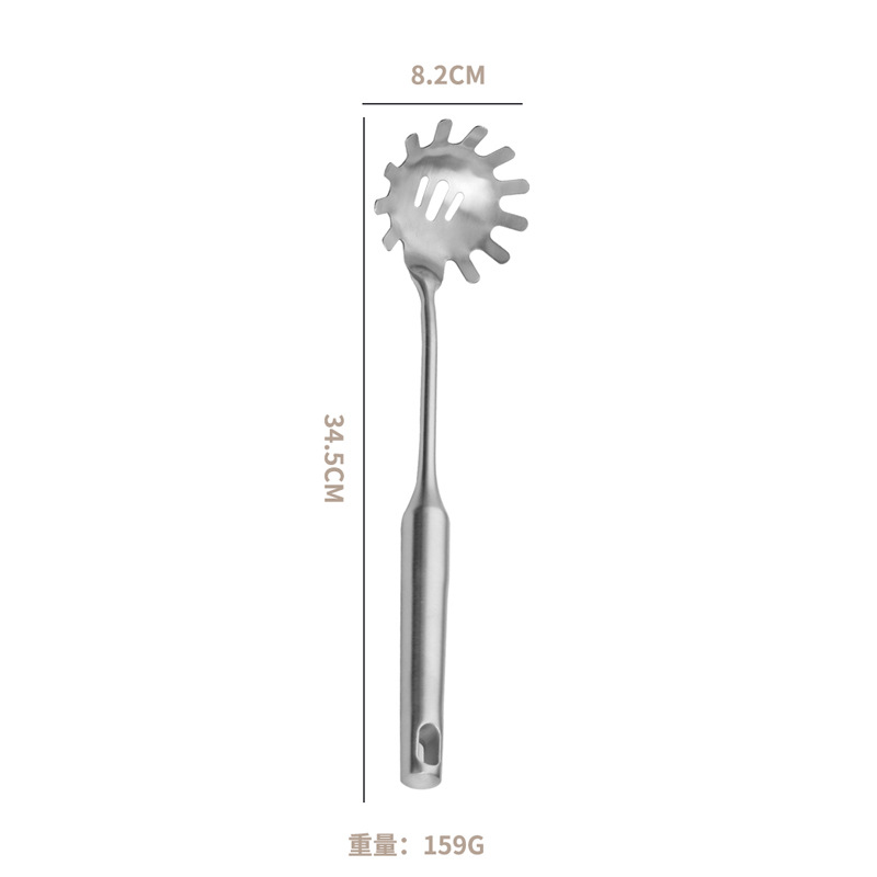 304 Stainless Steel 7Pcs Cooking Cookware Kitchenware Set 304 Spatula Spoon Colander Frying Powder Rake Cookware Cooking Tools: Orange