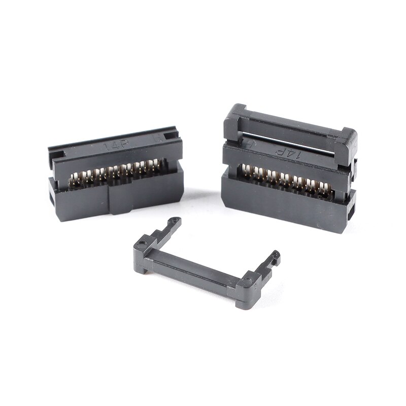 5PCS 2.0 FC-6-50Pin 8P 10P 12P 14P IDC Socket Pin Dual Row Pitch 2.0mm IDC Connector Cable Socket Plug Ribbon Cable Connector