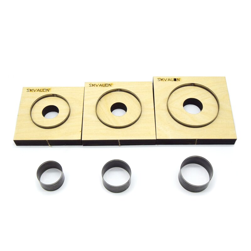 SMVAUON-troquel de acero japonés para cortar, círculo redondo, molde para recortar herramientas de corte, troqueles de madera para cortador de cuero para manualidades de cuero DIY