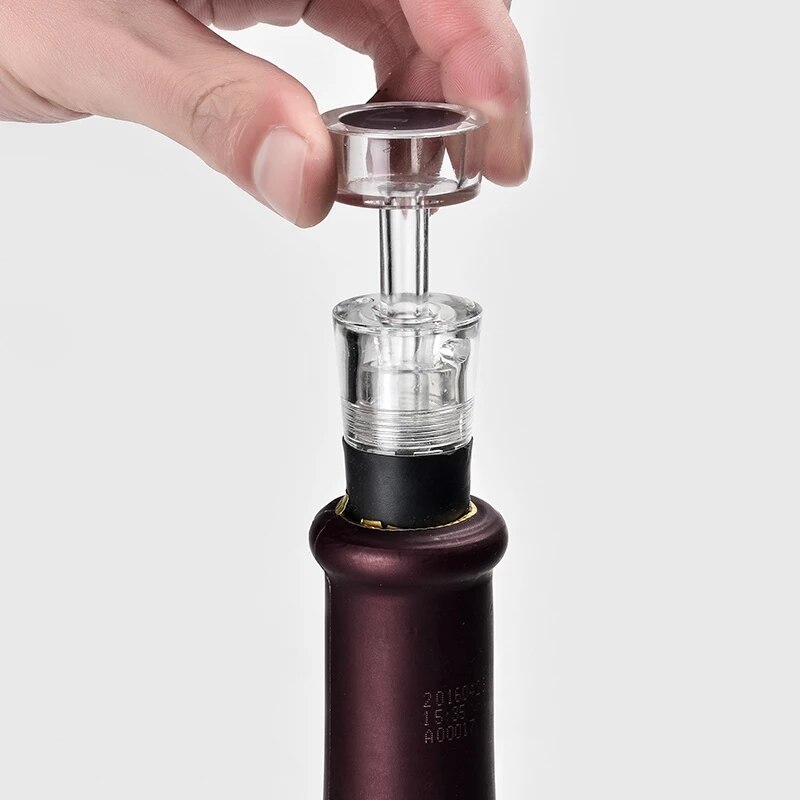 5 Stks/set Vacuum Wine Saver Pomp Wijn Beschermer Luchtpomp Stopper Vacuüm Saver Fles Stoppers Wijn Accessoires Bar Gereedschap