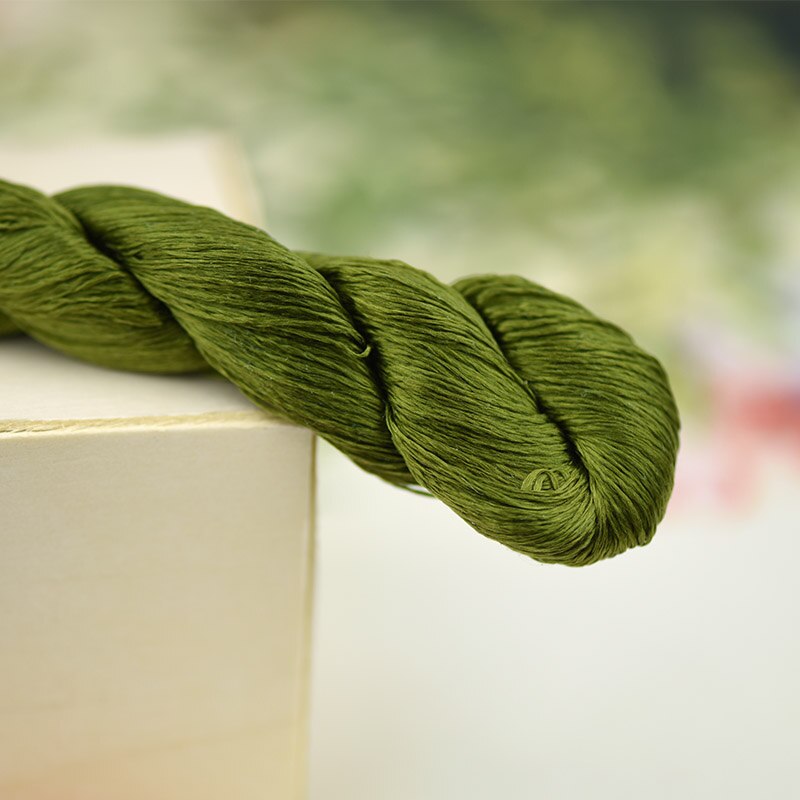 silk embroidery thread / 100% silk thread /hand embroidery embroider cross stitch/artichoke green/8 pure colors: 5