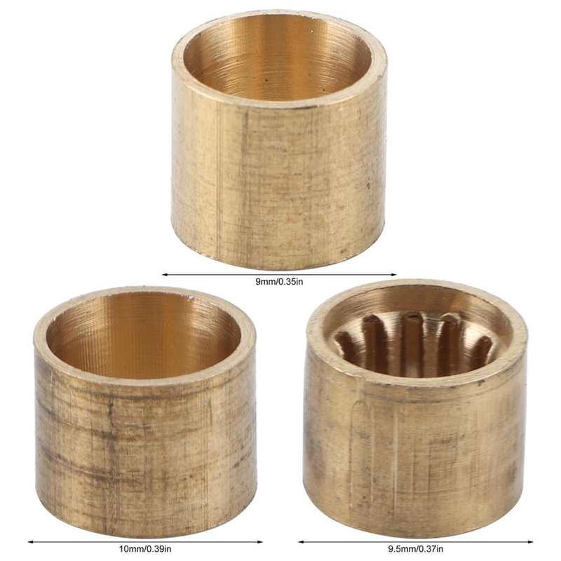 Puntas de latón para taco de billar, accesorios y herramientas de reparación, 10 Uds.