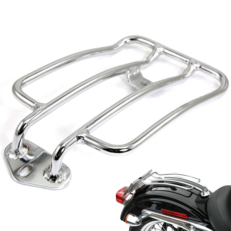 Motorcycle Luggage Rack Backrest Rear Fender for -Davidson Sportster Xl 883 Xl1200 X48: Silver