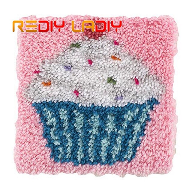 Låsekrok teppe fotball matt hekle teppe teppe 100%  akryl garn sofa pute matt hekle billedvev diy teppe kunst & amp; håndverk: Zd758