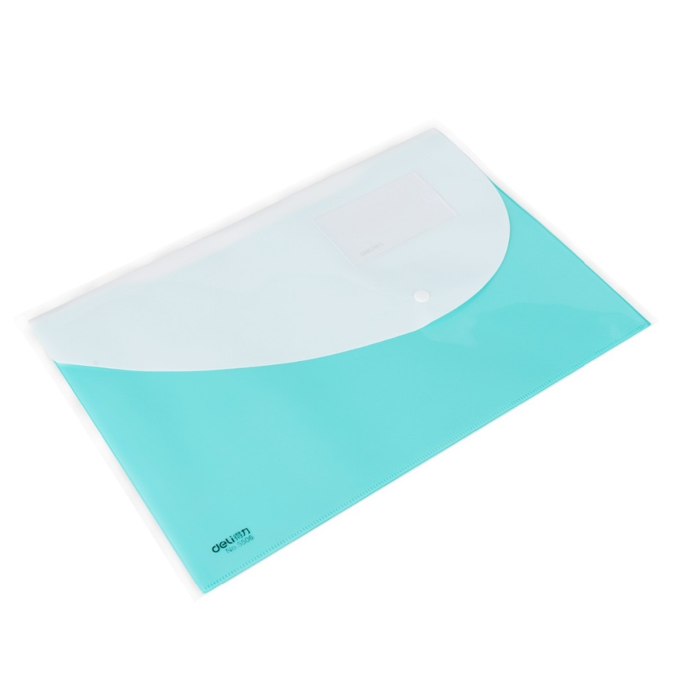 deli 5506 file folder document Bag Double-sided File pocket documents pouch 10 pcs / bag