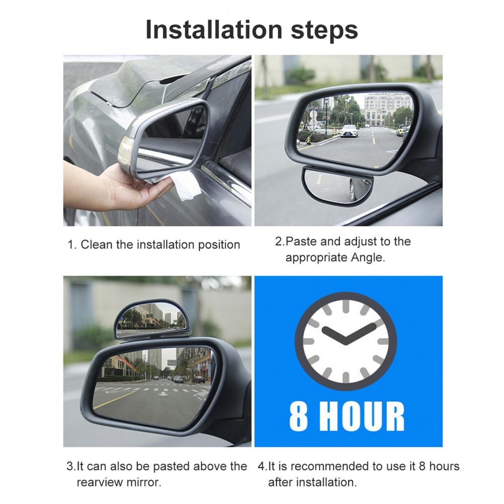 Excellent Automobile Side Rear View Mirror Car Accessories High Durability Weather Resistant Blind Spot Mirror