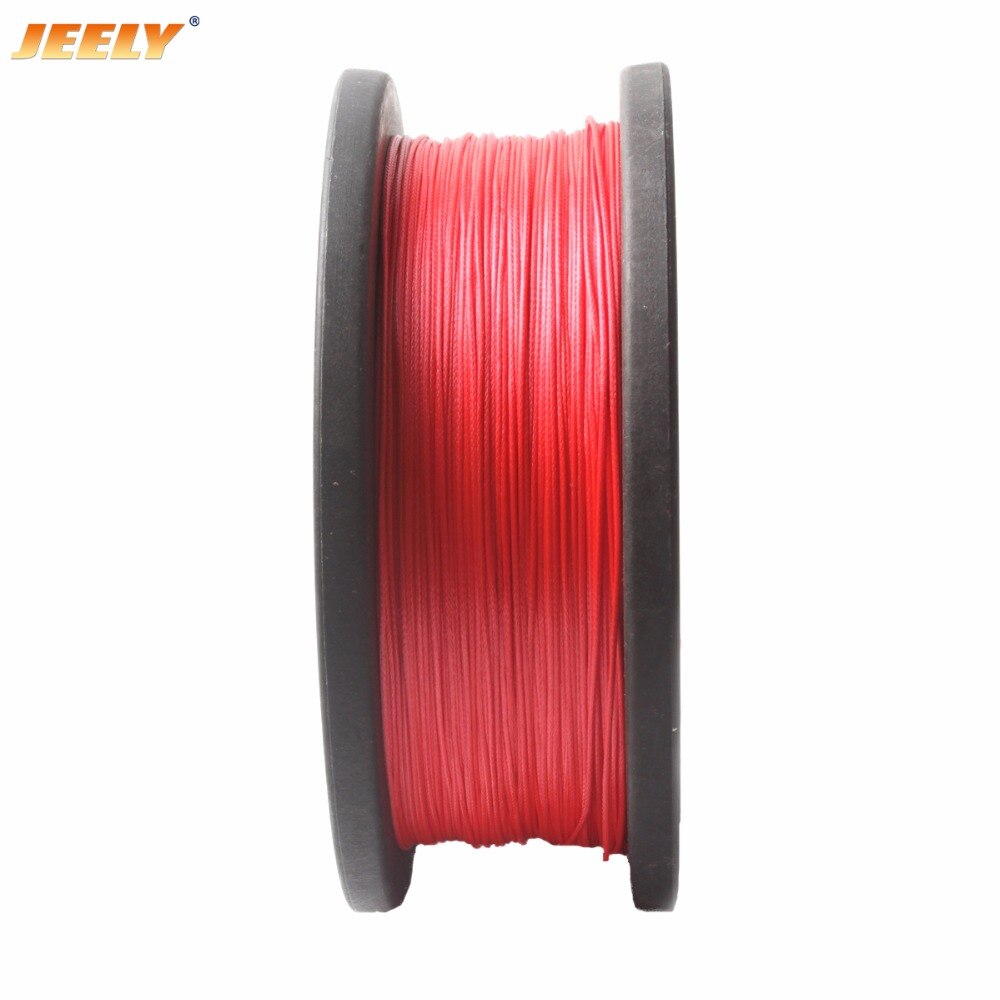 Jeely 0.7mm 110 lbs flettet spektrum fiskelinje 50m 6 -tråds uhmwpe