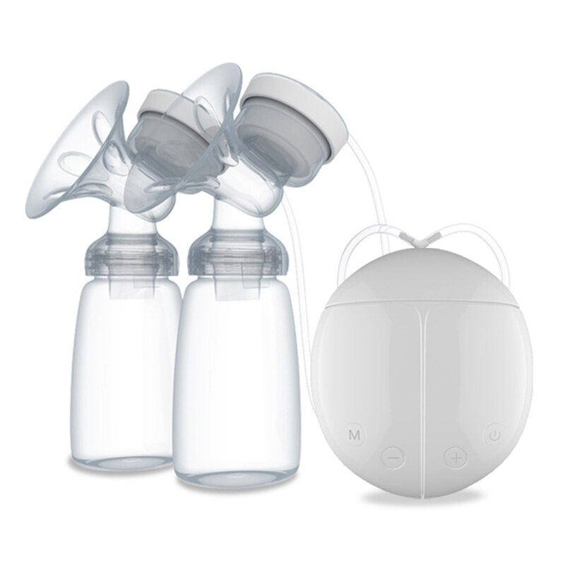1Set tiralatte elettrico bilaterale con biberon cavo USB PP BPA gratuito potente allattamento al seno intelligente