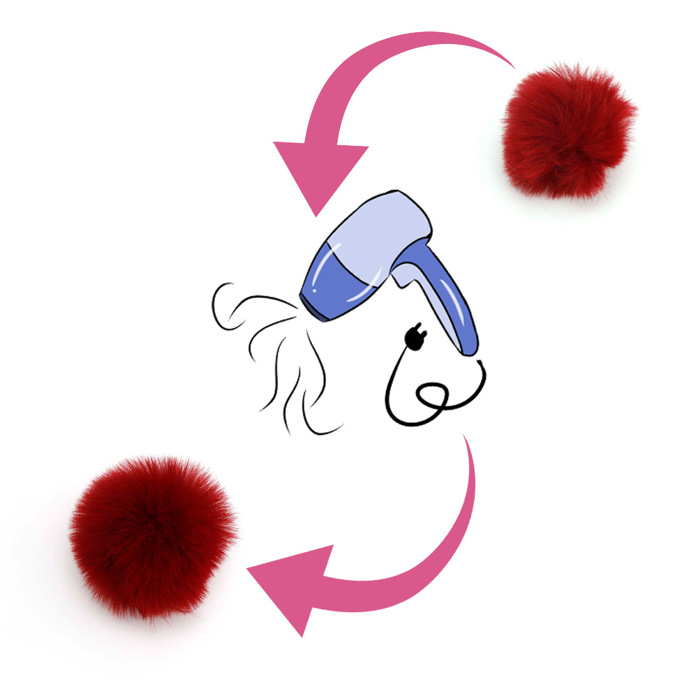 10 stk / posere 3-6cm pomponger fluffy plysjball mykt kunstig hår ball farge pompong diy sko lue bag klestilbehør