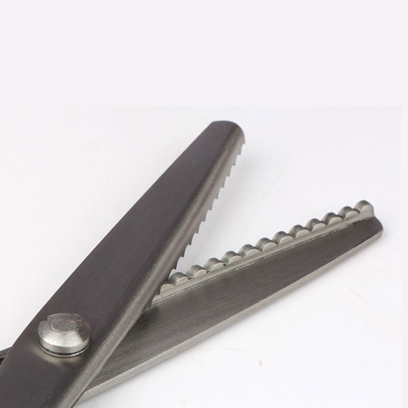 Tijeras de corte Zig Zag para costura, tijeras de corte a medida, tijeras de corte de cuero, tela artesanal, textil, tijeras de costura de corte de tela vaquera