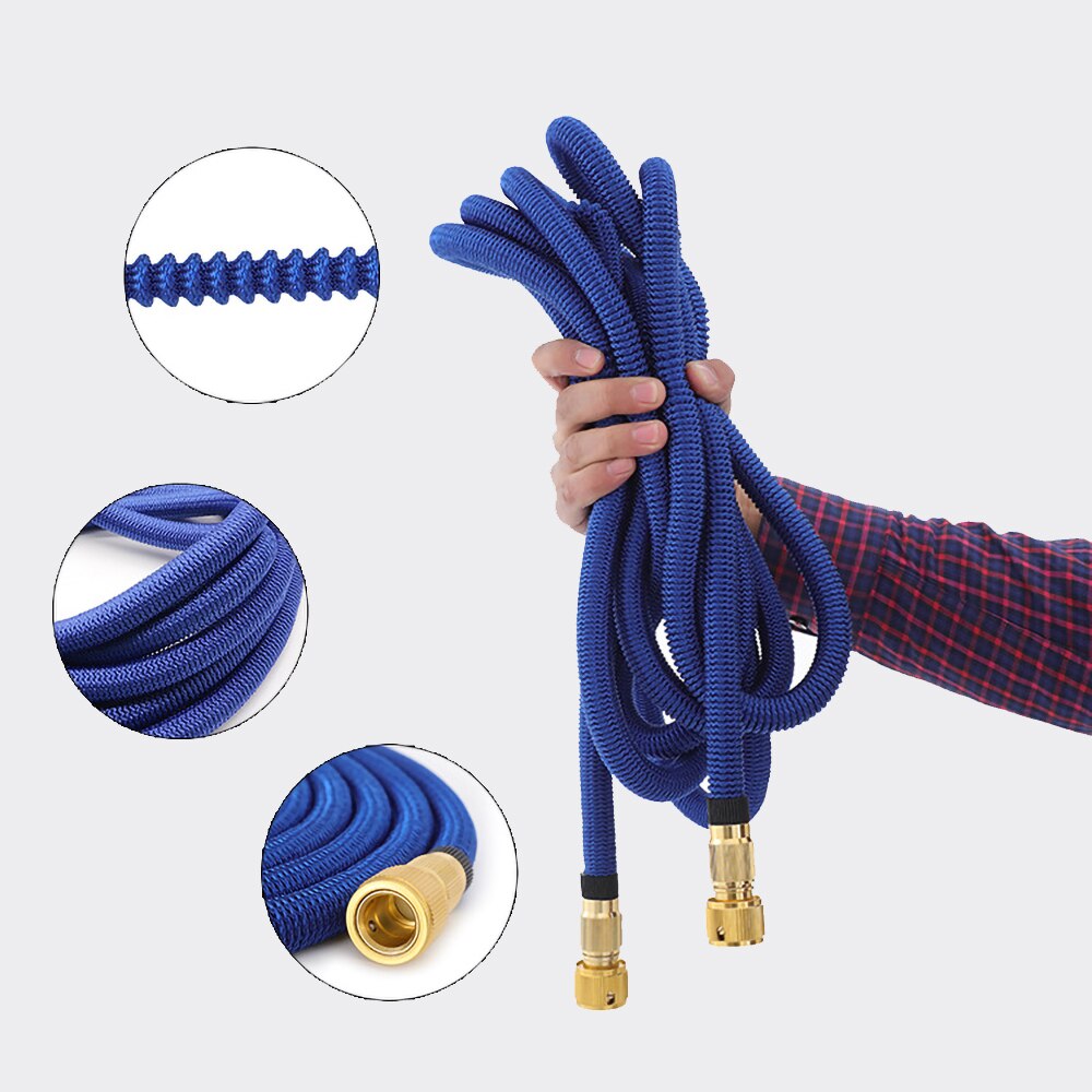 Garden Hoses, Expandable Garden Hose Latex ,car Wash Hose ,thickened TPE Water Pipe, Pressure Resistance,100% The Copper Join