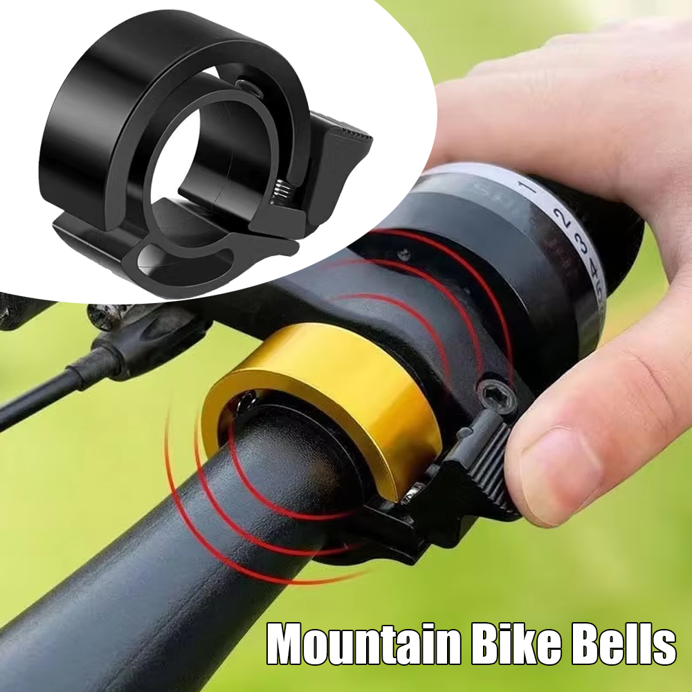 Sonnette de vélo 22mm de diamètre du guidon VTT vélo de route cloche de vélo en alliage d'aluminium lame 90 décibel anneau de direction de vélo