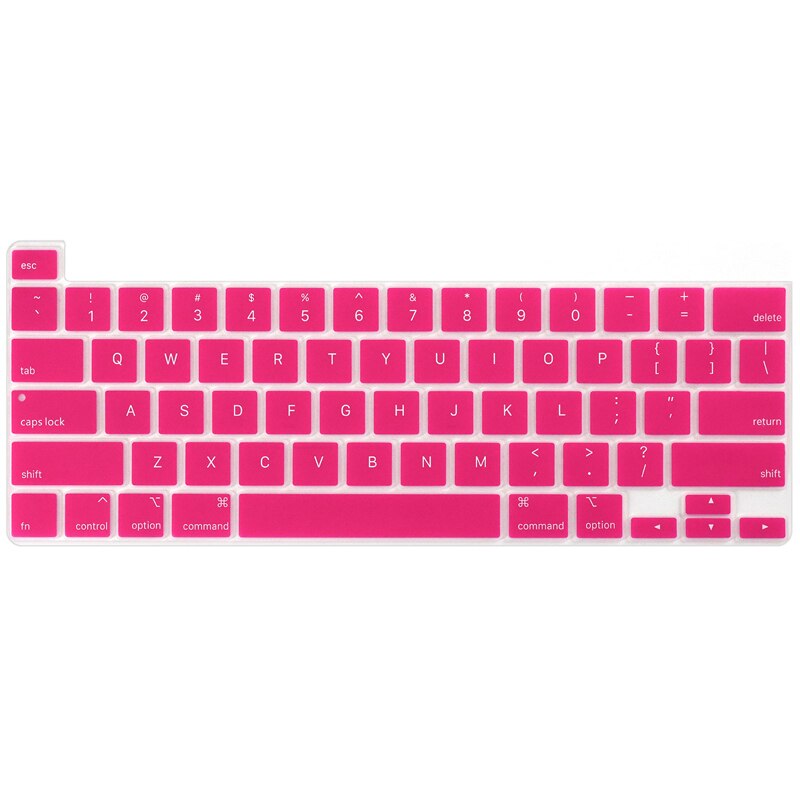 US keyboard cover For Macbook Pro 16 inch A2141 keyboard protector silicone waterproof keyboard skin guard: Pink