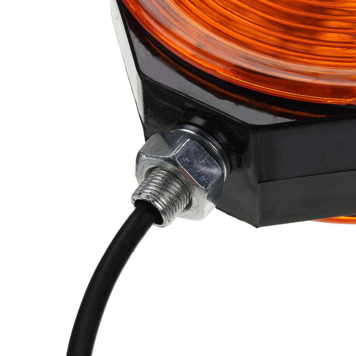 24V 10mm M10 Universal LED Clearence Indicator Side Marker Light Double Side Lamp For Truck Trailer Boat Bus Amber