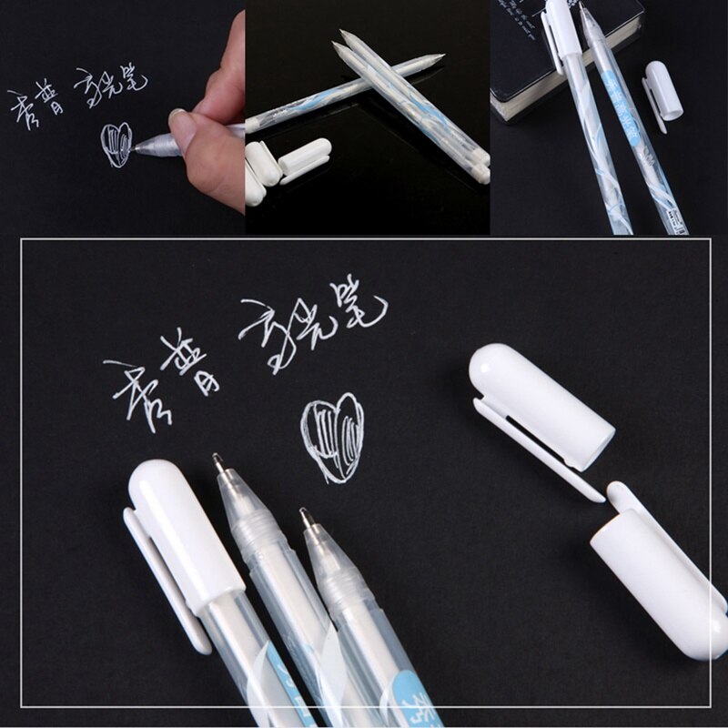 Markers White Highlighter Pen Office School Waterproof Sketch Fine Liner Pen Scribble Pen Paint Art Markers