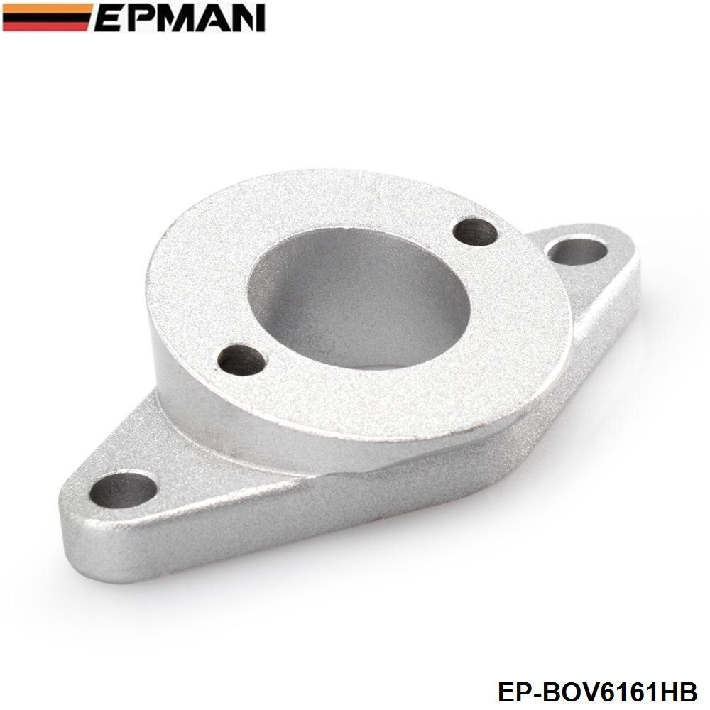 Para Nissan Skyline Bl * tz basurero adaptador de válvula de brida BOV de R32 R33 R34 GTST GTR EP-BOV6161HB: Plata