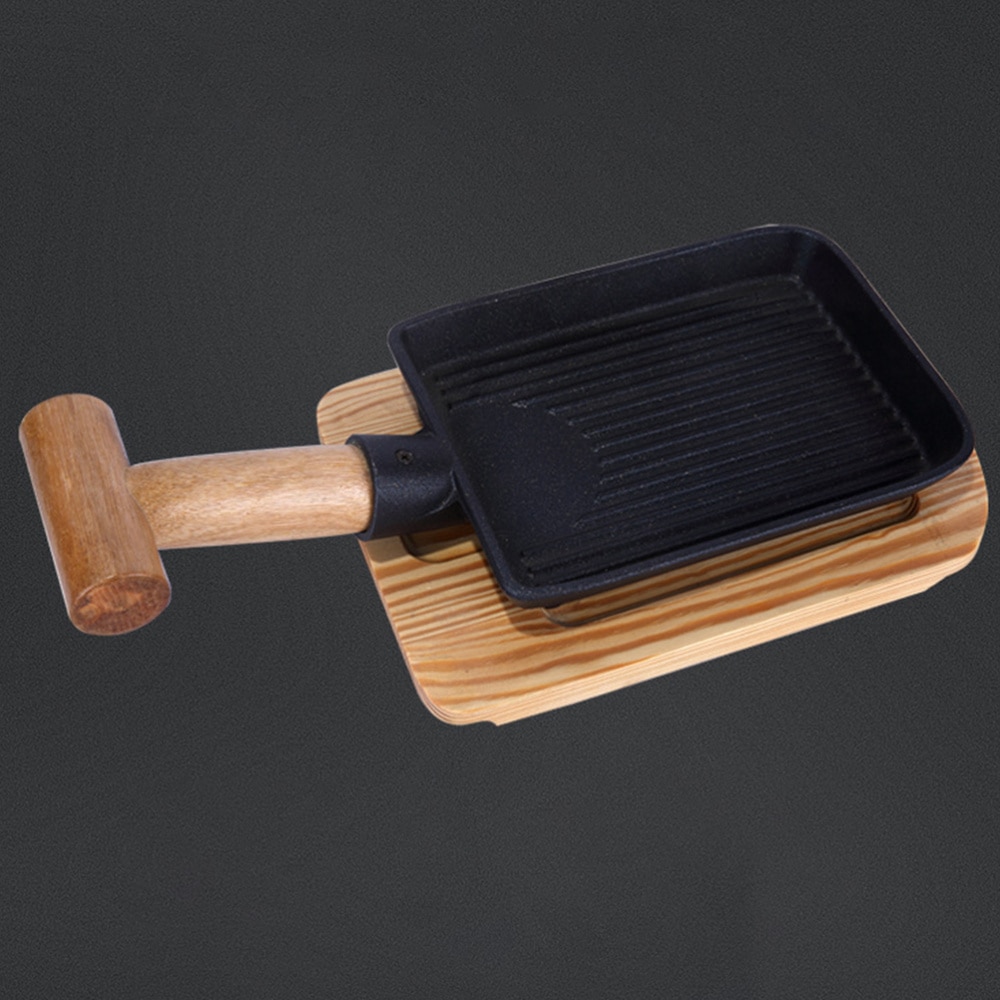 Alloy Frying Plate Shovel Shaped Baking Pan BBQ Frying Tray Kitchen Cookware