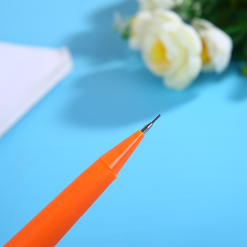 Crayon mécanique carotte pour écrire, stylo à dessin automatique mignon, fournitures scolaires et de bureau, papeterie