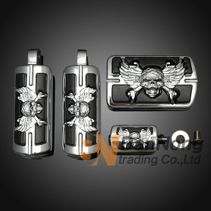 Kit de repose pieds passager réglables Harley Davidson Touring & Trike à partir de 2010 Chrome chez Kustom Store Motorcycles – Kustom Store Motorcycles