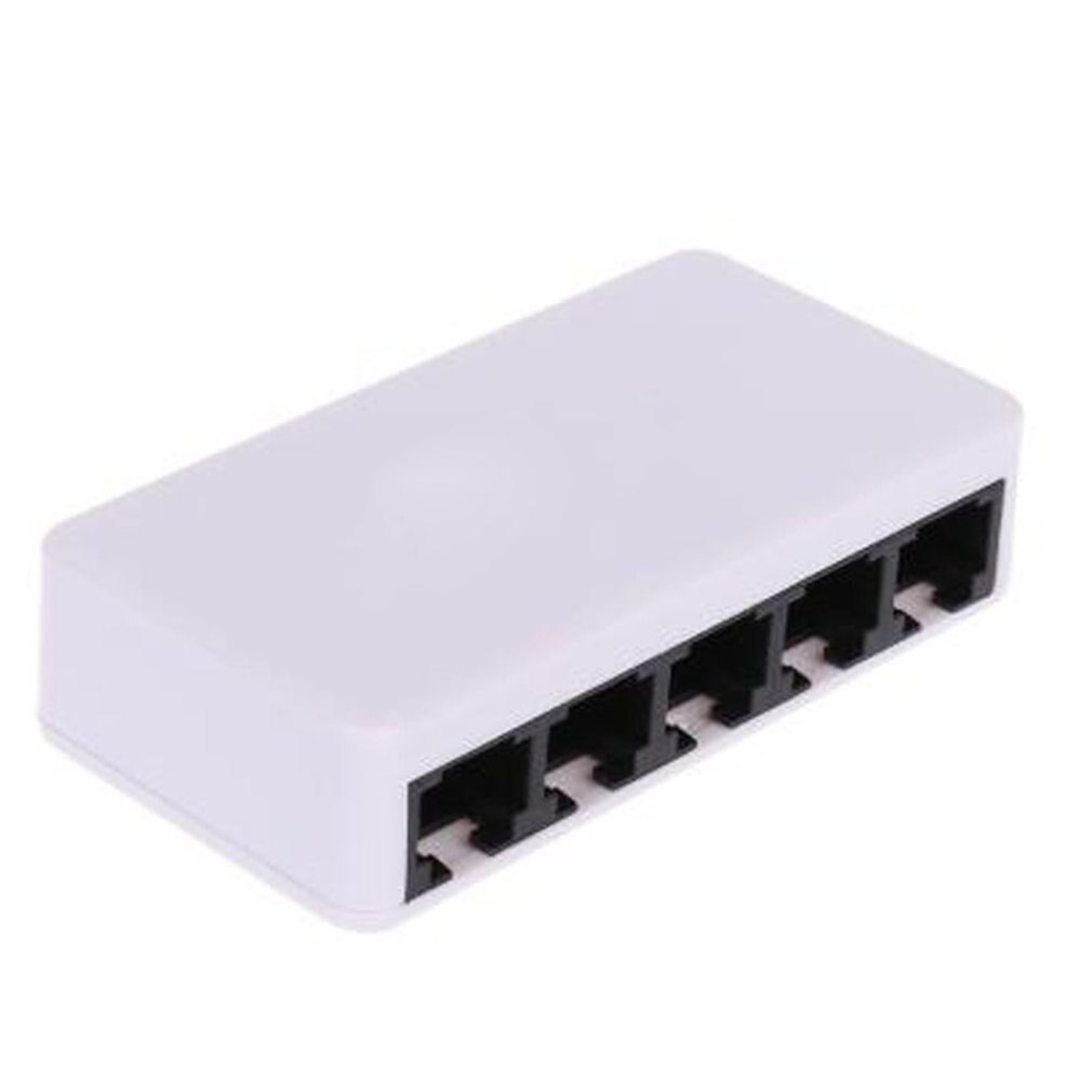 5 Häfen schnell Ethernet RJ45 10/ 100Mbps Netzwerk Schalter Umschalter Hub Schreibtisch Laptop, tragbare Reise Lan Hub Energie durch Mikro USB