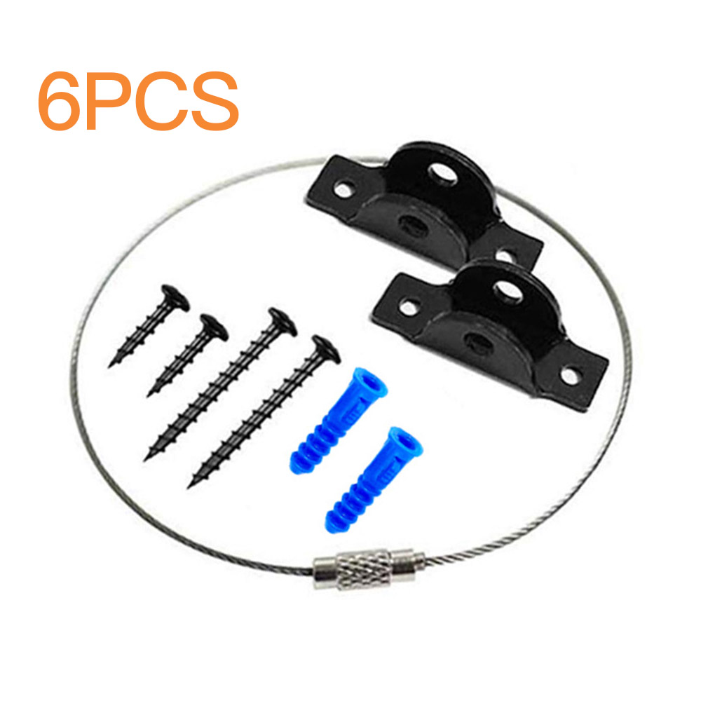 Correa de seguridad anticaída para muebles, juego de 6 correas de protección para pared, armario, estantería, para bebés y niños: 6pcs
