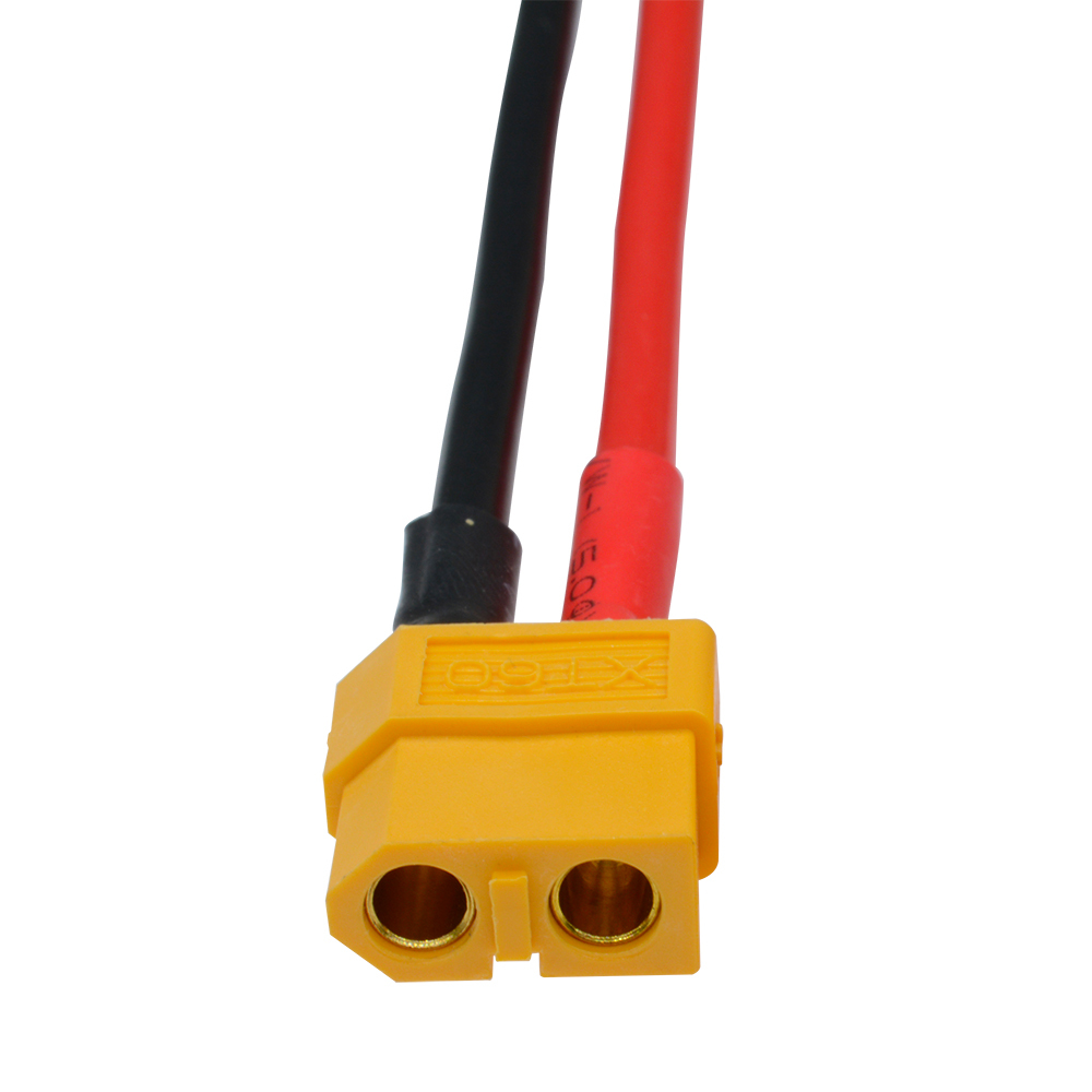 1 Paar XT60 Connector Vrouwelijke/Mannelijke Connector Plug Met Behuizing 10Cm Silicon Draad 14AWG Banana Plug Connector Voor batterij: Donkergrijs