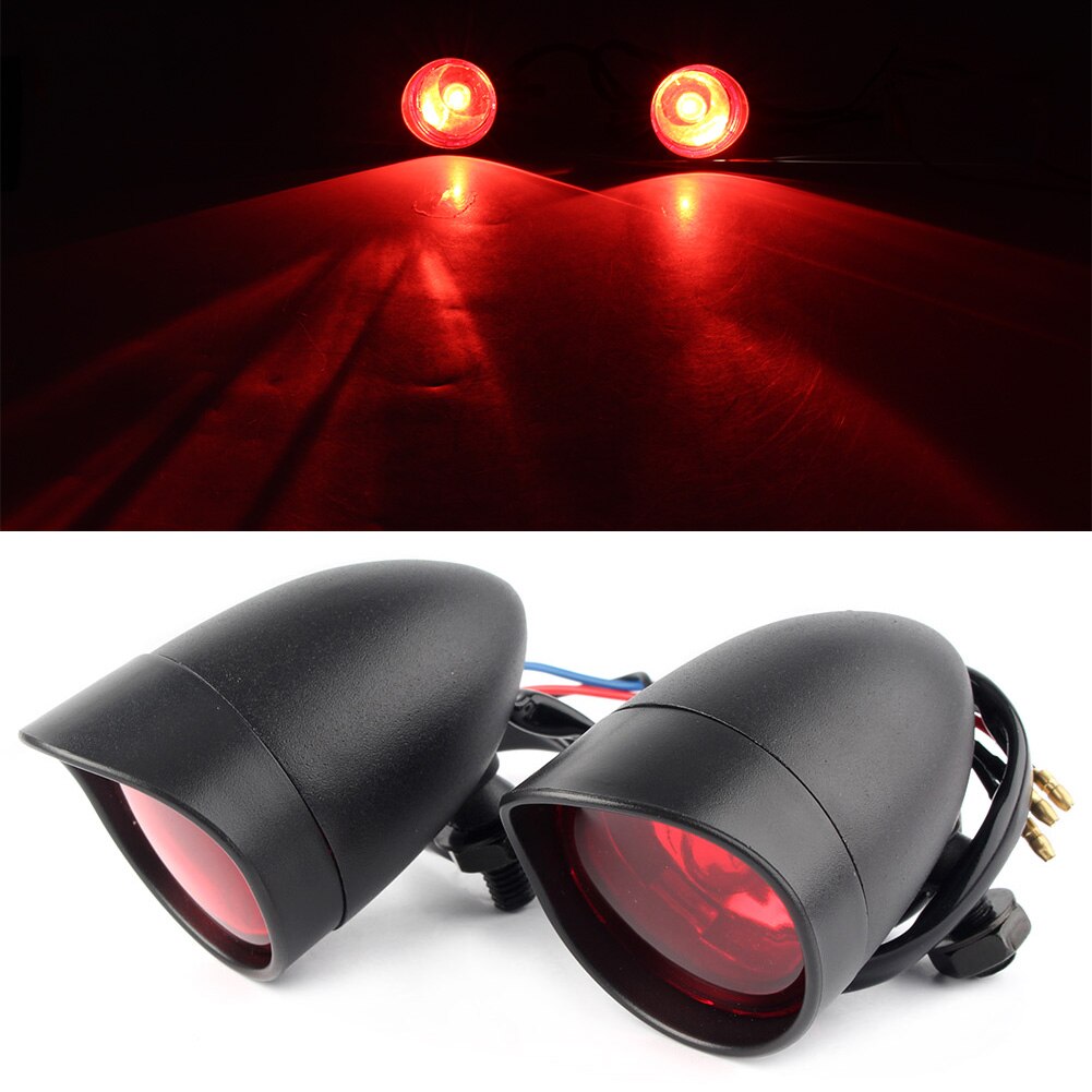 Motorcycel Knipperlichten Red Indicator Lampen Blinker Voor Harley Davidson Dc 12V Universele