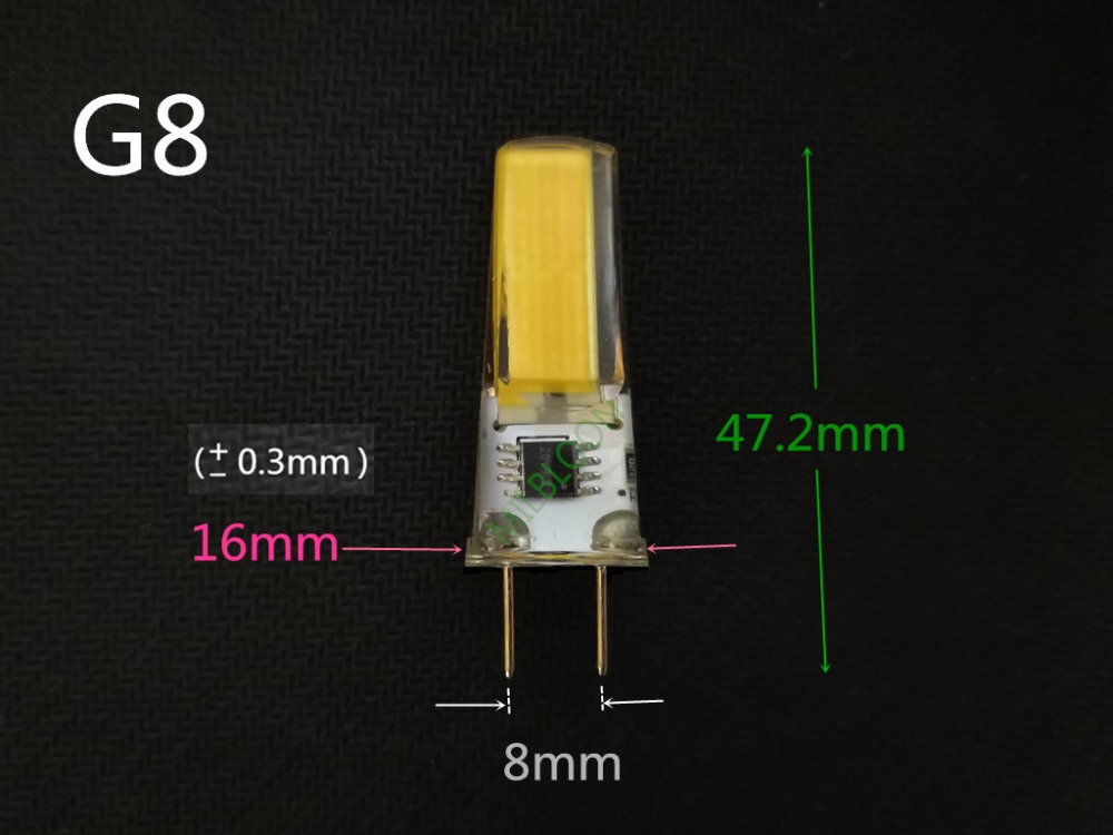 Led GY6.35 G8 110V G6.35 220V Cob2508 Siliconen Lamp Dimbaar 220V Gy6.35 110V G8 Led 110V Gy6.35 G8 220V Kristallen Lamp