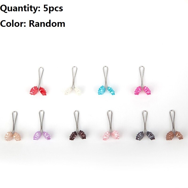 5 stücke Perle Clip Schal Stift Kopftuch Schal Schal Zubehör Dame Muslim Schal Clips Neue Moslemisches Hijab Schal Stift: Ramdom-L