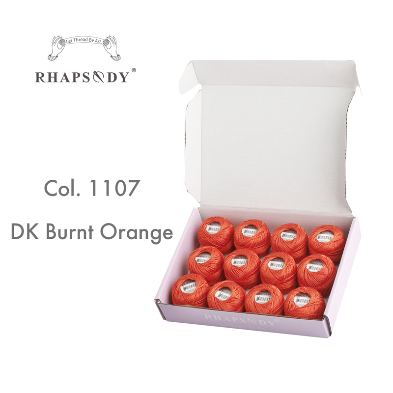 Rhapsody Premium Größe 8 Perle Baumwolle Stickerei Gewinde 12 Bals Für Kreuz Stich DIY Häkeln Versengt Mercerisierter Ägyptischer Baumwolle