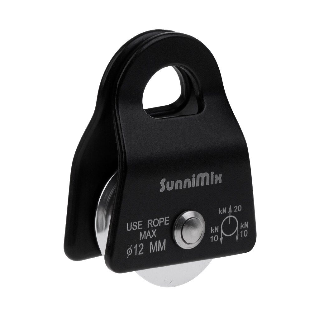 20KN General Purpose Mobile Pulley for Rock Tree Climbing Rigging Lifting